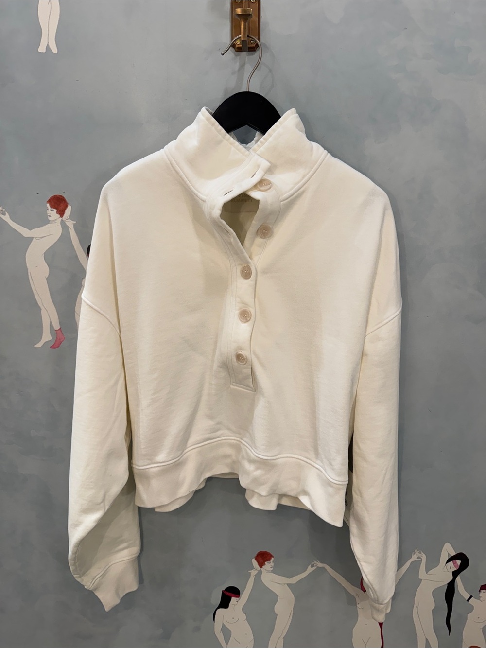 Citizens of Humanity Mirelle Funnel Neck Sweatshirt in Pashmina